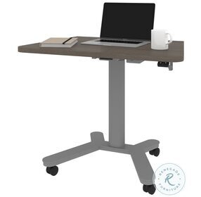Universel Bark Adjustable Grey 36" Small Standing Home Office Set