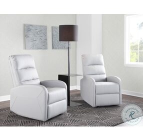 Dormi Light Grey Faux Leather Recliner Chair