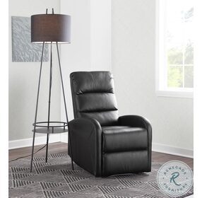 Dormi Black Faux Leather Recliner Chair