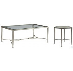Sangiovese Argento Large Rectangular Cocktail Table