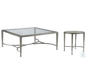Metal Designs Argento Sangiovese Square Cocktail Table