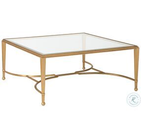 Metal Designs Gold Leaf Sangiovese Square Occasional Table Set