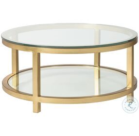 Metal Designs Gold Leaf Per Se Round Occasional Table Set