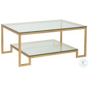 Metal Designs Gold Leaf Bonaire Rectangular Occasional Table Set