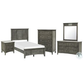 Garcia Grey Twin Panel Bed