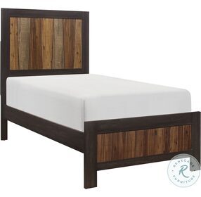 Cooper Multi Tone Wire Brushed Youth Panel Bedroom Set