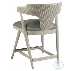 Signature Designs White Wire Brushed Sandblasted Arne Counter Height Stool
