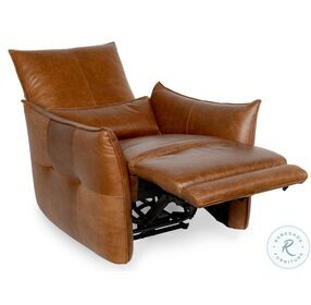Amsterdam Brown Leather Recliner Arm Chair