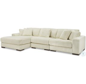 Lindyn Ivory 3 Piece Sectional with LAF Chaise