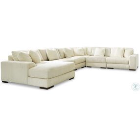 Lindyn Ivory 6 Piece Sectional with Chaise