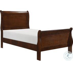 Mayville Brown Cherry Youth Sleigh Bedroom Set