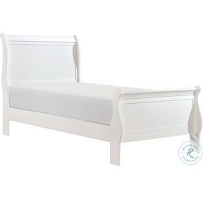 Mayville White Youth Sleigh Bedroom Set