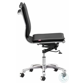 Lider Plus Armless Office Chair Black