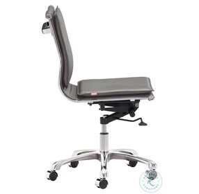 Lider Plus Gray Armless Office Chair