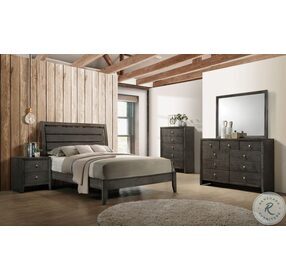 Serenity Mod Gray Full Panel Bed