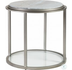 Signature Designs Silver Leaf Treville Round End Table
