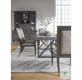 Appellation Medium Gray Wirebrushed Extendable Rectangular Dining Table