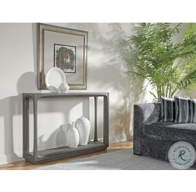 Appellation Medium Gray wire brushed Console Table