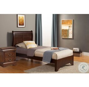 West Haven Cappuccino Twin Sleigh Bed