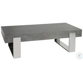 Signature Designs Gray Lacquer And Silver Iridium Rectangular Occasional Table Set