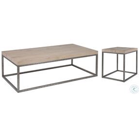Signature Designs Foray And Distressed Iron Foray Rectangular Cocktail Table