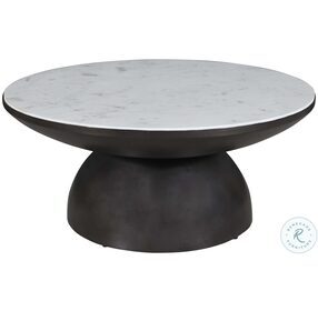 Circularity White And Gunmetal Round Occasional Table Set