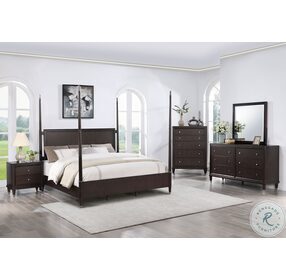 Emberlyn Brown King Poster Bed
