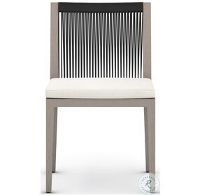 Sherwood Natural Ivory And Weathered Grey Outdoor Dining Chair
