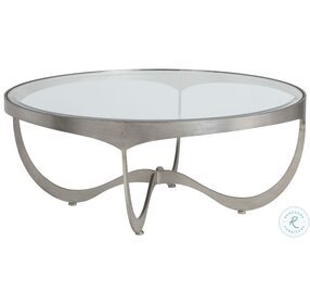 Metal Designs Silver Leaf Sophie Round Occasional Table Set
