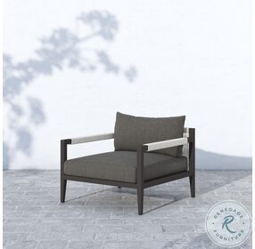 Sherwood Charcoal Bronze And Ivory Rope Outdoor Chair