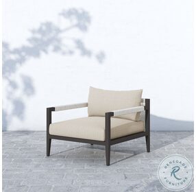 Sherwood Faye Sand And Bronze Outdoor Chair