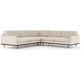 Lexi Perpetual Pewter 3 Piece Sectional