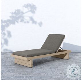 Leroy Charcoal Bronze and Grey Rope Outdoor Chaise