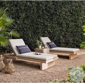 Leroy Faye Ash Bronze and Grey Rope Outdoor Chaise