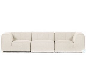 Gwen Faye Sand Outdoor 3 Piece Sectional