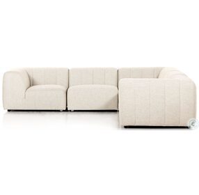 Gwen Faye Sand Outdoor 5 Piece Sectional