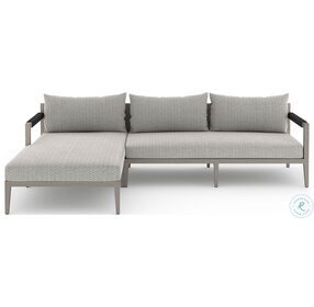 Sherwood Faye Ash And Weathered Grey Outdoor 2 Piece LAF Sectional