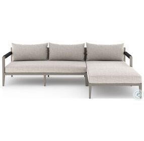 Sherwood Stone And Weathered Grey Outdoor 2 Piece RAF Sectional
