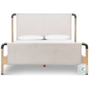 Harriett Gibson Wheat And Yucca Oak Solid Queen Panel Bed