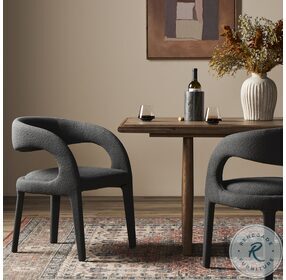 Hawkins Fiqa Boucle Charcoal Dining Chair