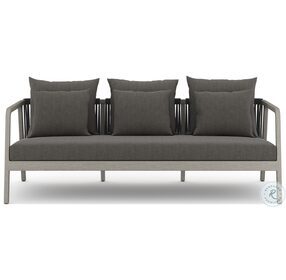 Numa Charcoal And Weathered Grey Outdoor Sofa