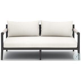 Sherwood Natural Ivory And Bronze Outdoor Loveseat