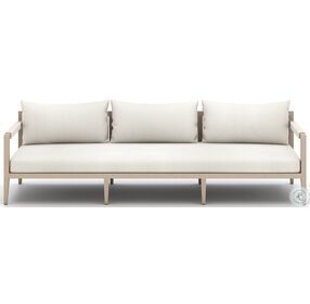 Sherwood Natural Ivory and Washed Brown Outdoor Sofa