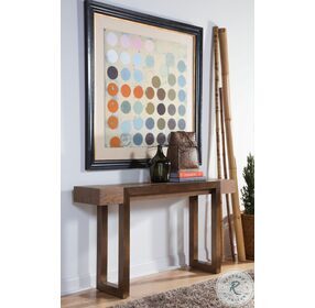 Signature Designs Honey Brown And Bronze Canto Console Table