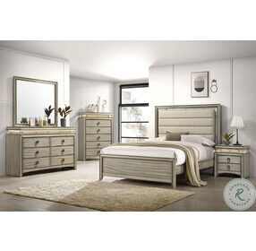 Giselle Rustic Beige 6 Drawer Chest