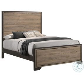 Baker Brown And Light Taupe Panel Bedroom Set