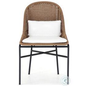Jericho Charcoal Iron And Natural Fawn Outdoor Dining Chair