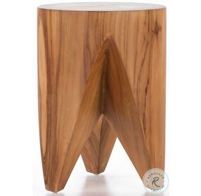 Petros Natural Teak Outdoor End Table