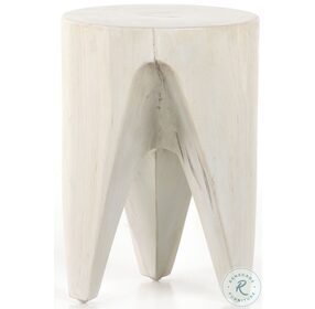 Petros Ivory Teak Outdoor End Table
