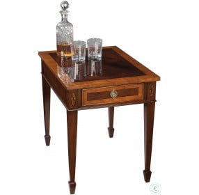 Copley Place Brown Rectangular End Table